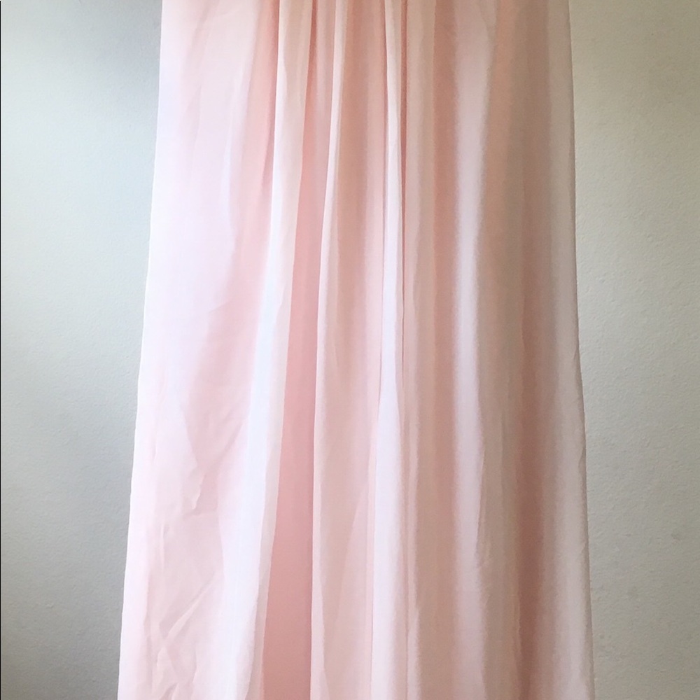 David’s Bridal petal pink dress